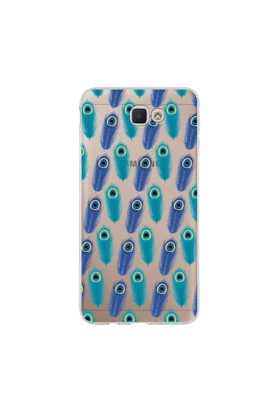 Samsung Galaxy J7 Prime 2 İle Uyumlu 1mm Slim Fit Nazar Boncuğu 4 Baskılı Şeffaf Kılıf Şeffaf