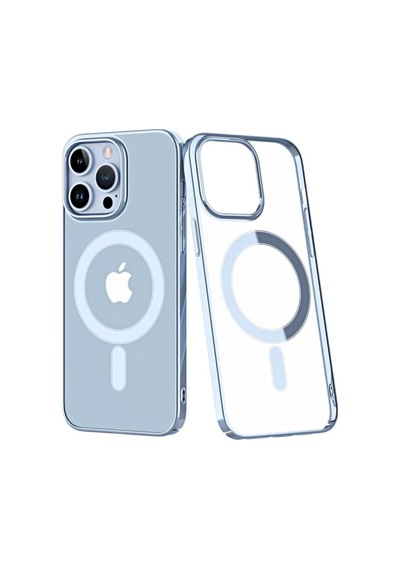 Apple iPhone Uyumlu  14 Pro Uyumlu Kılıf Element Magneticsafe Sert Kapak - Sierra Blue