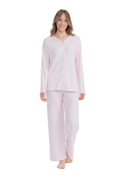 U.S. Polo Assn. U.s Polo 17097 Önden Düğmeli Pijama Takım 001