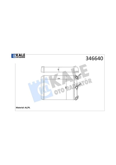 Kalorıfer Radyatoru W123 S123 C123 Kale Radyatör A0018357801
