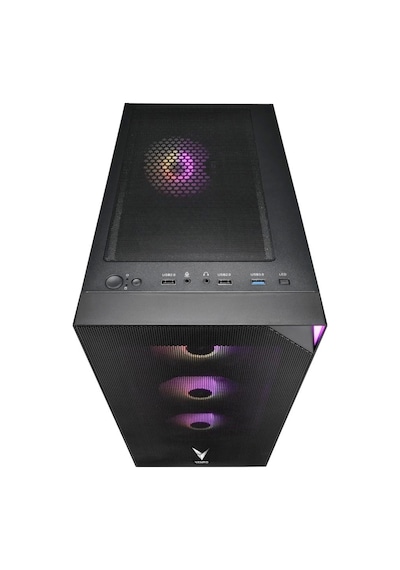 Vento VG3400S 650W RGB Temperli Cam USB 3.0 Mesh Atx Hyper Pro H3-650 80+ Bronze Gaming Kasa Siyah
