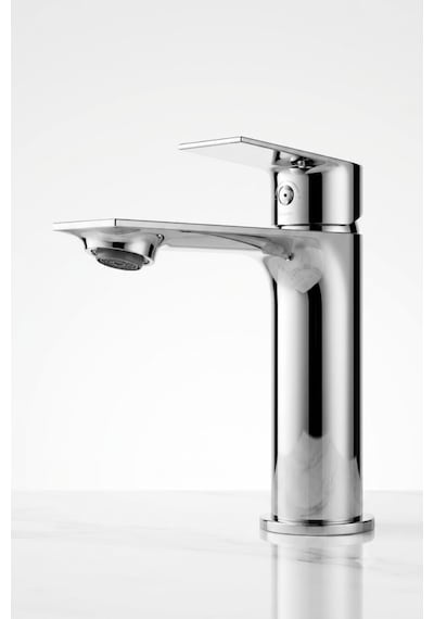 Krom Kare Premium Prinç Kararmaz Lavabo Bataryası Gümüş