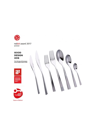 Karaca  Everest Silver 84 Parça Kutulu Çatal Kaşık Bıçak Takımı