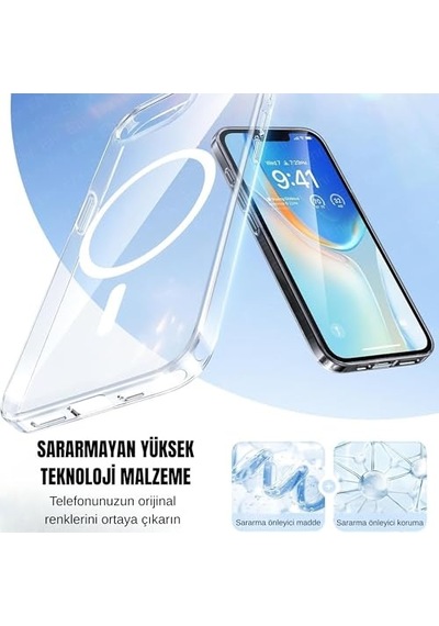 Şeffaf Sert Kristal Mika Sararmaz Kılıf 16 Diğer
