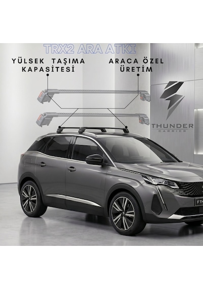 Jaguar E-pace 2022-2026 Thunder Kilitli Port Bagaj Ara Atkı Tavan Barı Siyah