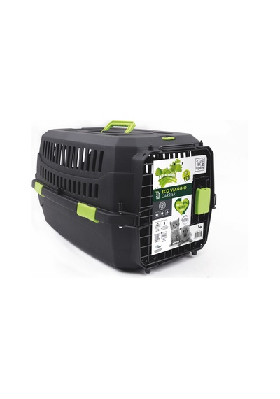 M-pets Eco Viaggio Carrier Lata Kedi Ve Küçük Irk Köpek Taşıma Çantası 58.4x38.7x33 Cm Siyah Small