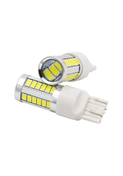 2 Adet T20 Led Ampul Mercekli 33 Ledli Çift Duy Beyaz