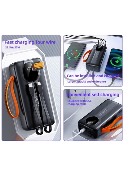 50.000 Mah Hızlı Şarj Pd 22.5w Taşıma Askılı Powerbank