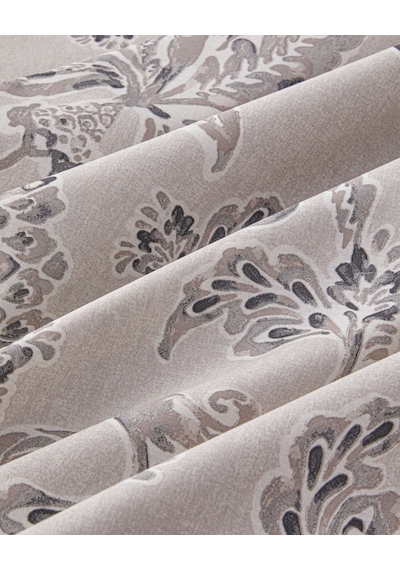 English Home Curioleaf Pamuk Tek Kişilik Çarşaflı Nevresim Takımı 160x220 Cm Bej Bej