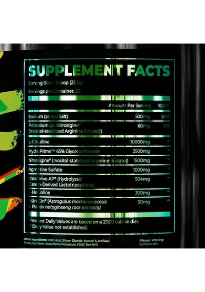 Dark Labs Pump Preworkout Agmantine Sulfate Stım Free
