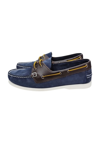 King Paolo King Shoes Lacivert Nubuk Kahve Deri Tımbırlent Ayakkabı King Paolo King Shoes Lacivert Nubuk Kahve Deri Tımbırlent Ayakkabı