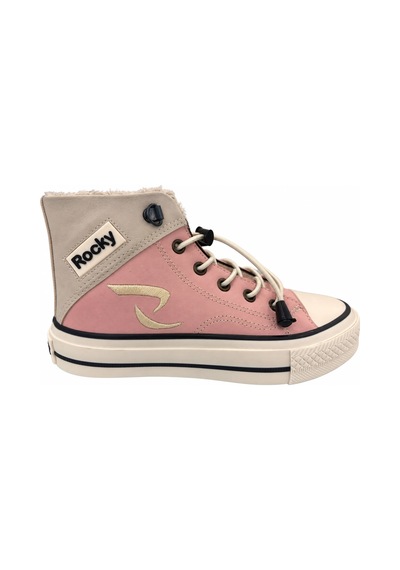 Papucumun Dünyası Çocuk Erkek/kız Yüksek Bilekli Bağcıklı Spor Ayakkabı Sneaker Pembe