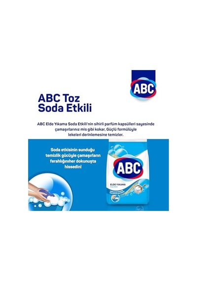 Abc Deterjan Toz Soda Etkili 1800 Gr