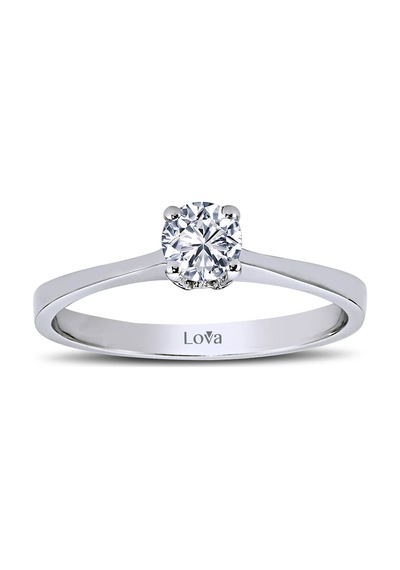 Lova D Renk 0,30 Karat Pırlanta Tektaş Yüzük - 1020107