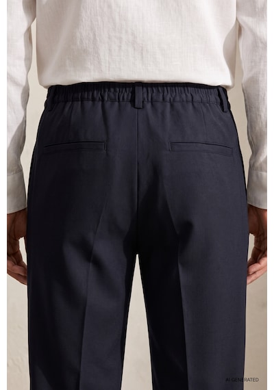 Twn Relaxed Fit Pilesiz Lacivert Çizgili Jogger Pantolon 7ec03ım07347m Çok Renkli