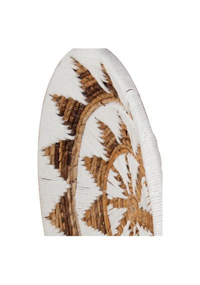 Bohem Hasır Yuvarlak Duvar Dekoru Bambu Ve Makrome İle Yapılan Duvar Süsü 50 Cm X 50 Cm-72