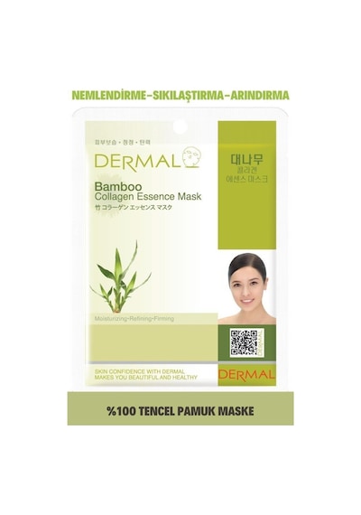 Dermal Bambu Özlü Sıkılaştırıcı ve Kolajen Maskesi 10'lu