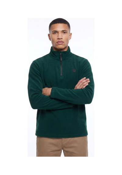 Discovery Expedition D5wm-swt3300 Yeşil Fermuarlı Basic Erkek Polar Sweatshırt Koyu Yeşil