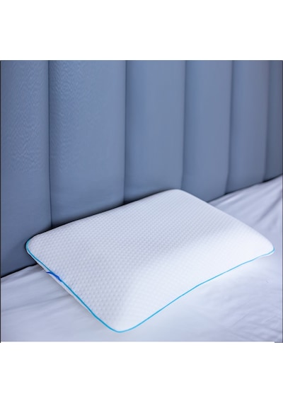 SimpleThePillow Kontürlü Klasik Visco Yastık Memory Foam Boyun Yastığı Hafızalı Yastık 60*40*12