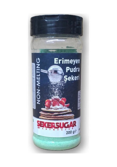 Şeker Sugar Erimeyen Pudra Şekeri 200gr Yeşil