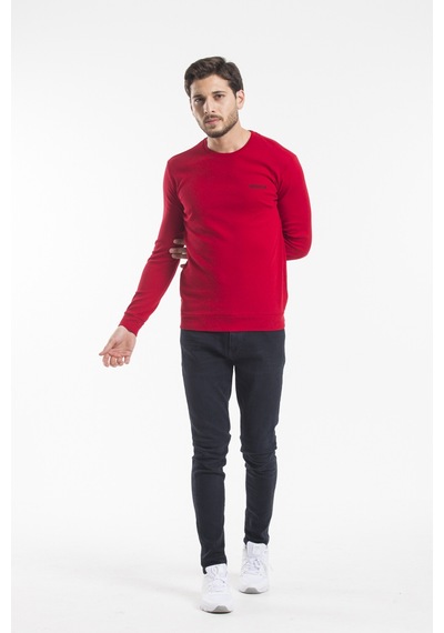 Erkek Bisiklet Yaka Slim Fit Sweatshirt Spr2019k18 001
