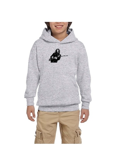 Zepplin Giyim Metallica Kirk Hammett Gri Çocuk Kapşonlu Sweatshirt Gri