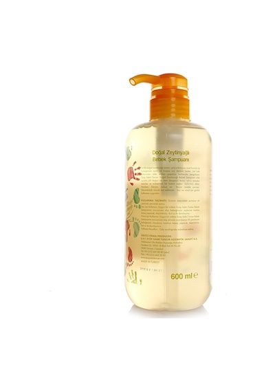 Doğal Zeytinyağlı Bebek Şampuanı 600 Ml