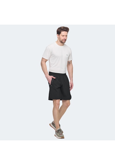 Slazenger VIKTOR Erkek Cepli Siyah Şort