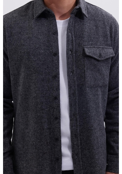 Tudors Erkek Slim Fit Tek Cep Kapaklı Düz Oduncu Spor Koyu Gri Gömlek-41547 Koyu Gri Tudors Erkek Slim Fit Tek Cep Kapaklı Düz Oduncu Spor Koyu Gri Gömlek-41547 Koyu Gri
