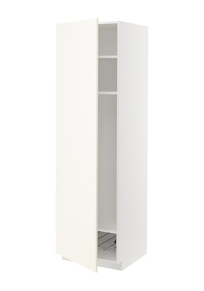 Mutfak Boy Dolabı , Vallstena Beyaz, 60x60x200 Cm, 1 Kapaklı, 1 Tel Sepetli Ve 2 Raflı Mutfak Boy Dolabı , Vallstena Beyaz, 60x60x200 Cm, 1 Kapaklı, 1 Tel Sepetli Ve 2 Raflı