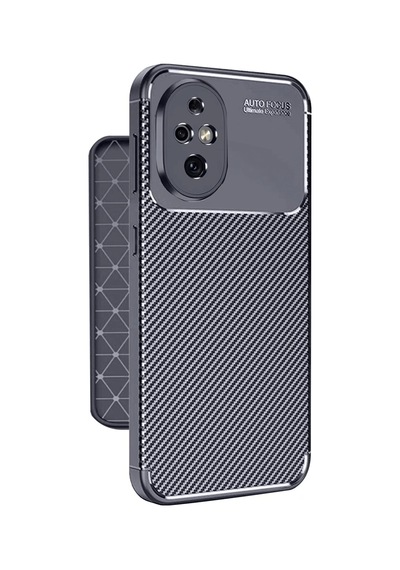 Honor 200 Uyumlu Kılıf Auto Focus Karbon Kapak - Lacivert