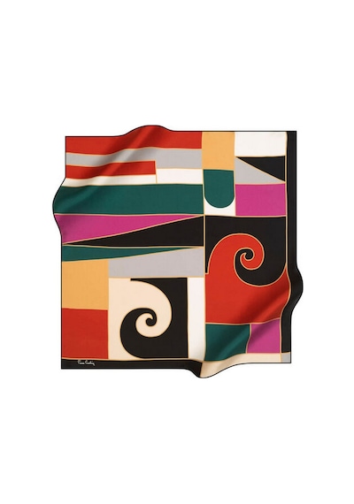 Pierre Cardin 90x90 P.c Polyester Tivil Yeşil-kırmızı Yeşil-kırmızı