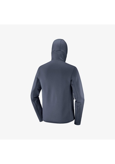 Salomon Outlıne Warm Erkek Tam Fermuar Polar Blue Nights Lc2483200 Lacivert