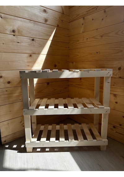 Nest Woodtr Doğal Ham Ahşap Üç Bölmeli Ayakkabılık Çok Amaçlı Raf Çiçek Standı Sehpa 80x60x25cm 1adet Nest Woodtr Doğal Ham Ahşap Üç Bölmeli Ayakkabılık Çok Amaçlı Raf Çiçek Standı Sehpa 80x60x25cm 1adet