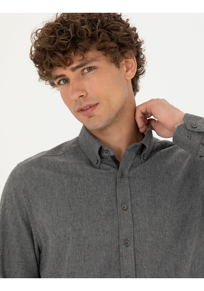 Pierre Cardin Erkek Gri Gömlek Desenli 50275625-vr024 Gri Pierre Cardin Erkek Gri Gömlek Desenli 50275625-vr024 Gri