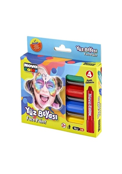 Nova Color Yüz Boyası 4lü - 2 Set Çok Renkli