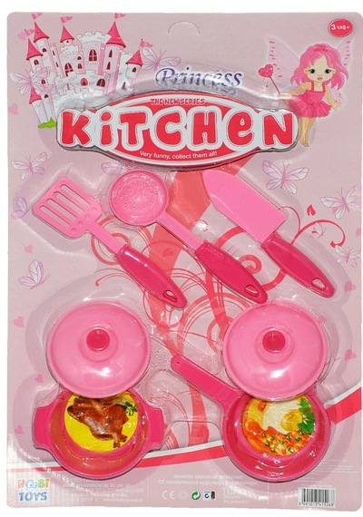Hb-15268 Kartela Pembe Tencere Seti-Hobitoys