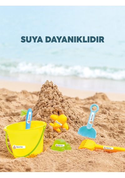 Okul Etiketi Kalem Defter Etiketi Barbi Temalı Özel İsim Yazılabilen Etiket - 252adet