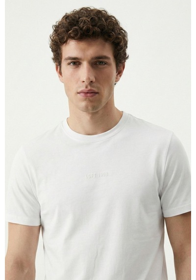 Loft Lf2042271 Erkek Kısa Kol T-shirt Beyaz