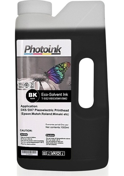Dx5 Ve Dx7/5113 Kafalar İçin 1000 Ml Siyah Black Eco Solvent
