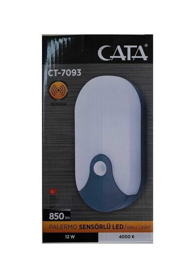 12w Sensörlü Dekoratif Led Aplik Ct-7093 Diğer