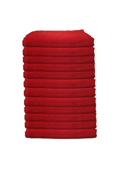 12li Paket Boya Tutmayan Mikrofiber El Yüz Spor Kuaför Havlusu 50x90 Cm Renkli