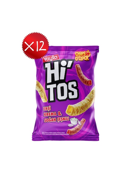 Yayla Hi'tos Ekşi Krema Ve Soğan Çeşnili Patates Çerezi 100 G X12