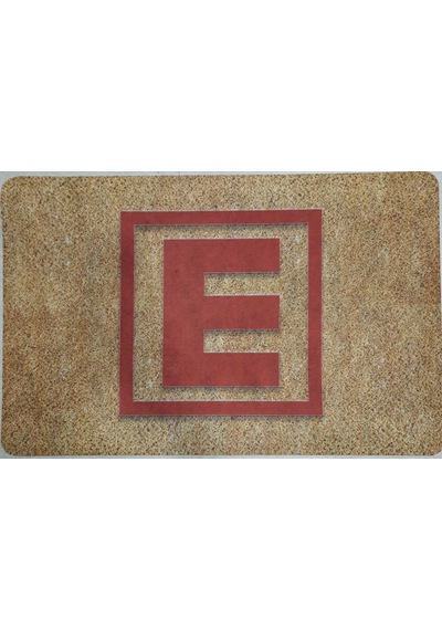 eczane paspası, E logo paspas, dijital baskılı paspas