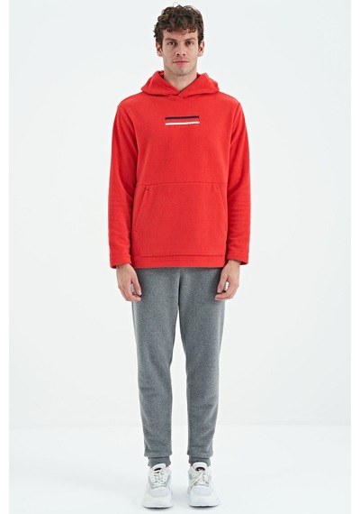 Air Jones Tommy Life Hern Fiesta Erkek Polar Sweatshirt - 88301 Kırmızı
