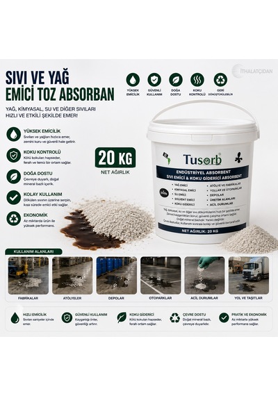 Sıvı Ve Yağ Emici Toz Absorban 20 Kg Bant Marketim