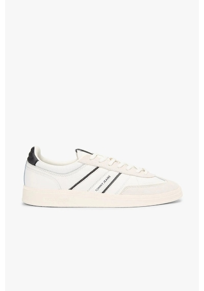 Tommy Hilfiger The Greenwich Edge Karışık Dokulu Erkek Beyaz Sneaker Em0em016720k9 Beyaz
