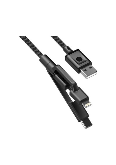 Case 4U 3In1 Lightning + Type-C + Micro Usb To Usb 2.0 Dayanıklı