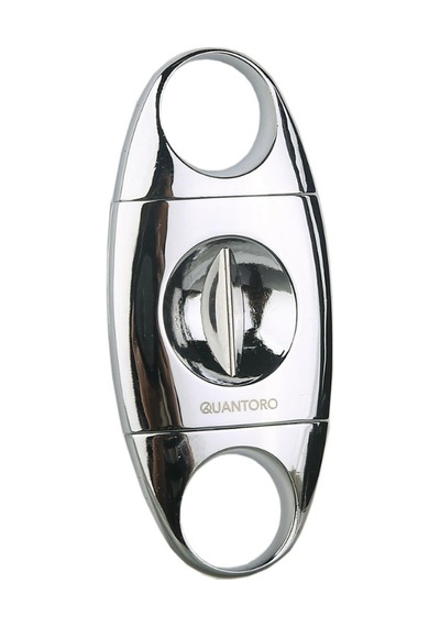 Quantoro Gümüş Metal V-cut Puro Makası Kesici - Trz2003