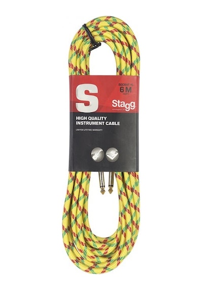 Stagg Enstrüman Kablosu Kumaş 6m Sgc6vt Yl